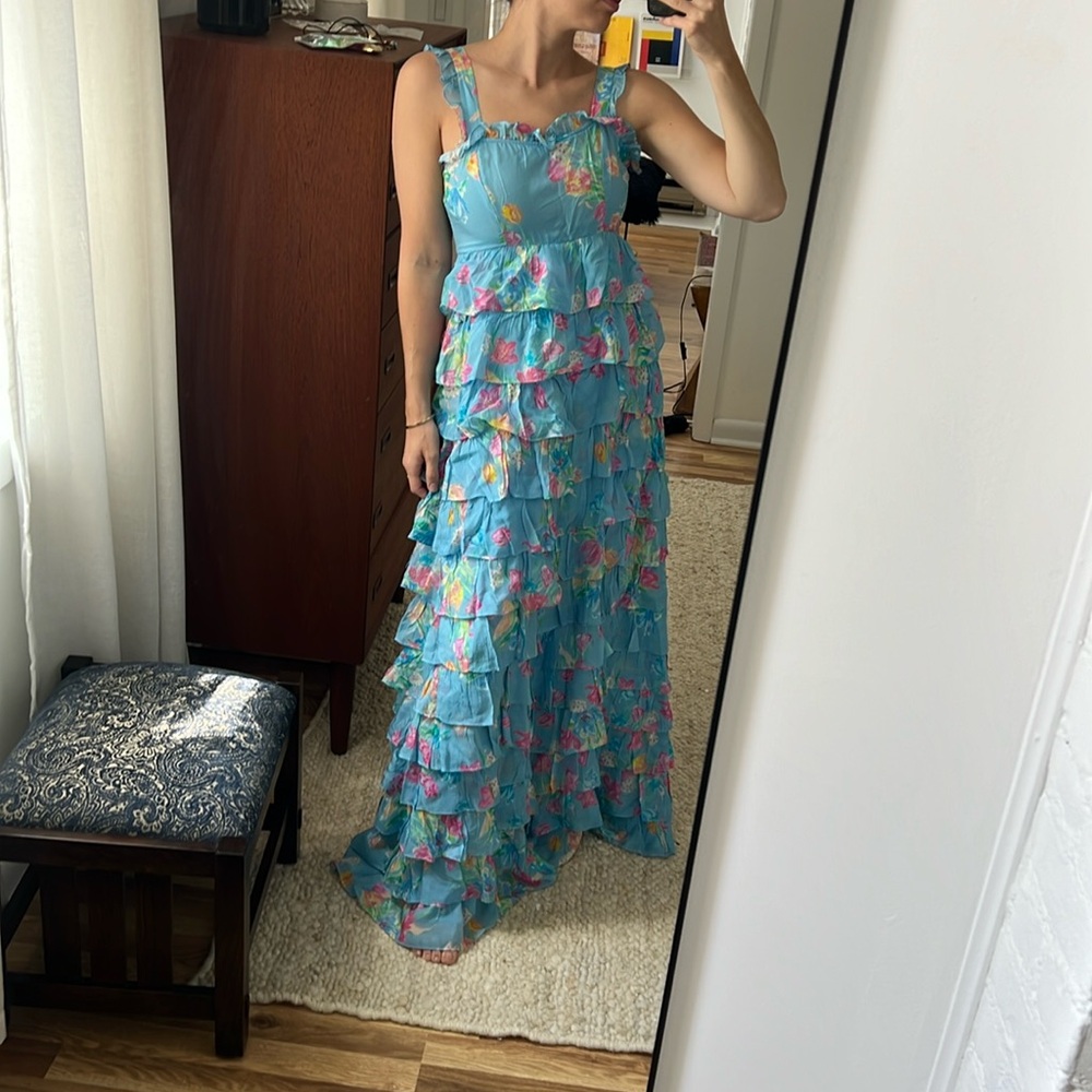 Love Shack Fancy Ruffled Maxi Dress
